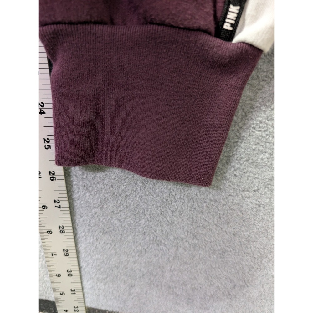 PINK Victoria's Secret Burgundy Jogger Sweatpants Women's Medium Athleisure - Picture 5 of 10
